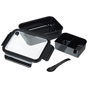 Additional Image 4 - a black and white lunch box