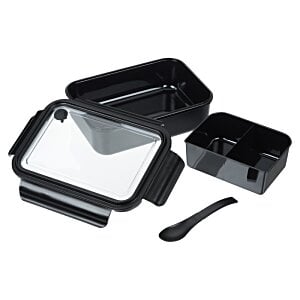 Additional Image 4 - a black and white lunch box