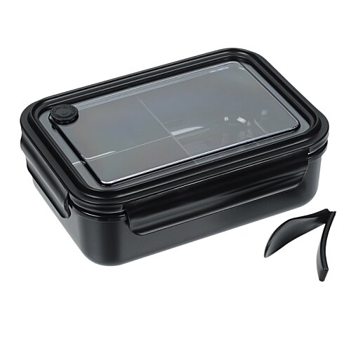 Additional Image 1 - a black rectangular object with a clear lid