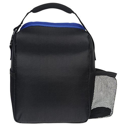 Additional Image 1 - a black and blue lunch bag