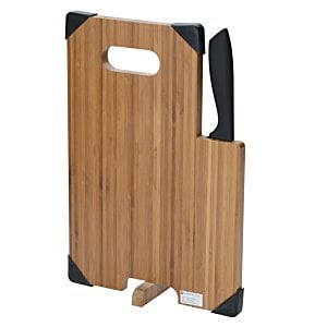Additional Image 4 - a cutting board with a knife in it