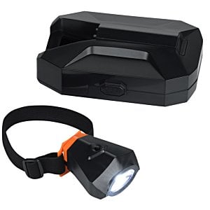 Additional Image 2 - a black headlamp and a black case