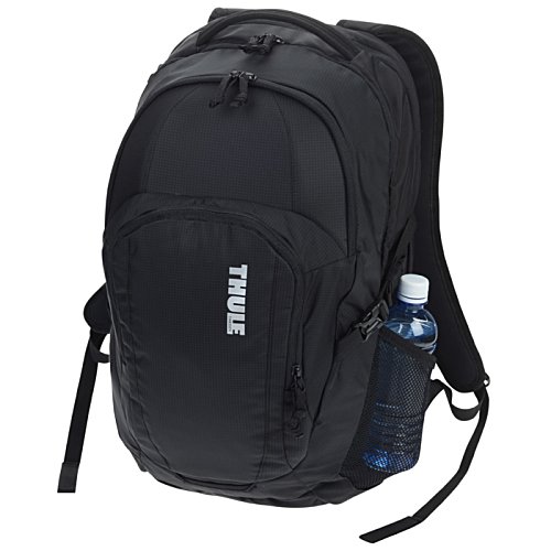 Additional Image 1 - a black backpack with a bottle