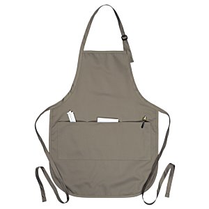 Additional Image 1 - a grey apron with straps