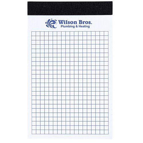 Additional Image 3 - a white and black notepad with a grid pattern