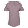 View Image 2 of 3 of Next Level Mock Twist Short Sleeve Hooded Tee