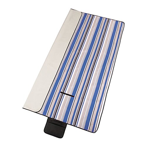 Additional Image 1 - a striped blanket with a phone