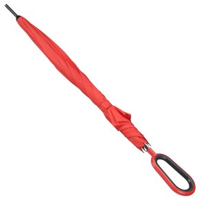 Additional Image 2 - a red umbrella with a black handle