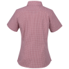 View Image 2 of 3 of Microcheck Gingham SS Cotton Shirt - Ladies'