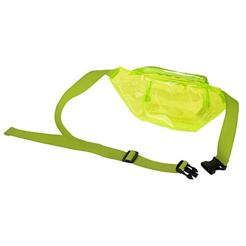 Additional Image 3 - a yellow waist bag with black straps