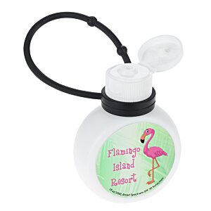 Additional Image 2 - a white round object with a black cord