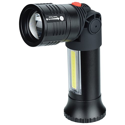 Additional Image 2 - a black flashlight with a red button