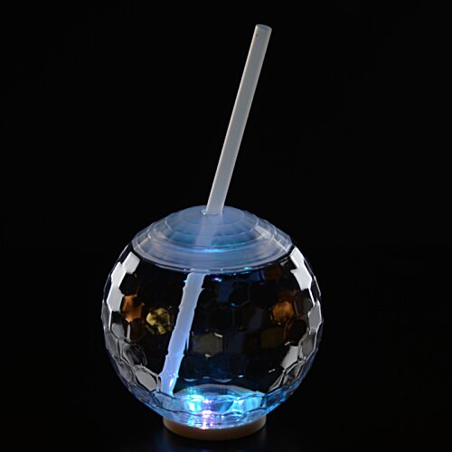 Additional Image 3 - a round glass with a straw in it
