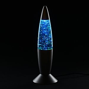 Additional Image 7 - a blue lava lamp on a black surface