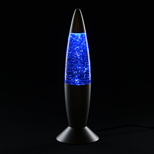 Additional Image 2 - a blue lava lamp on a black surface