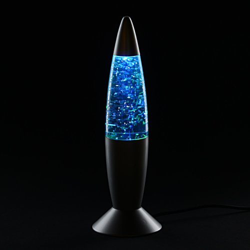 Additional Image 7 - a blue lava lamp on a black surface