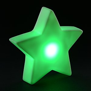 Additional Image 2 - a green star shaped object with a light