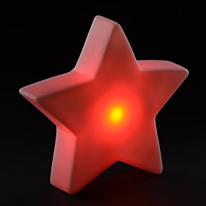 Additional Image 4 - a red star with a light