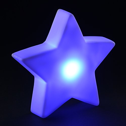 Additional Image 5 - a blue star shaped object with a light