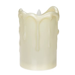 Additional Image 1 - a white candle with a white background