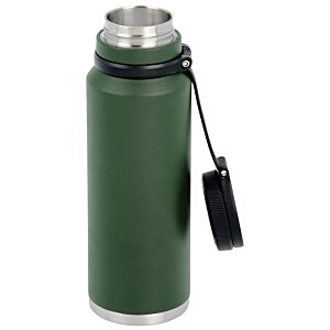 Additional Image 3 - a green and silver thermos