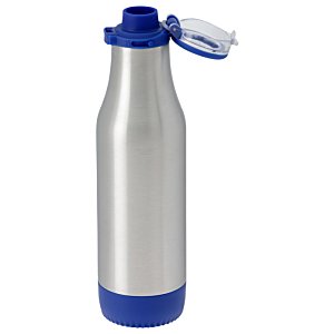 Additional Image 3 - a silver and blue water bottle