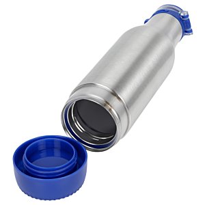 Additional Image 5 - a silver and blue bottle with a blue cap