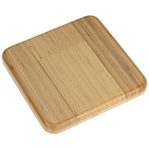 Additional Image 2 - a wooden square coaster