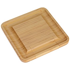 Additional Image 3 - a wooden square object on a white background