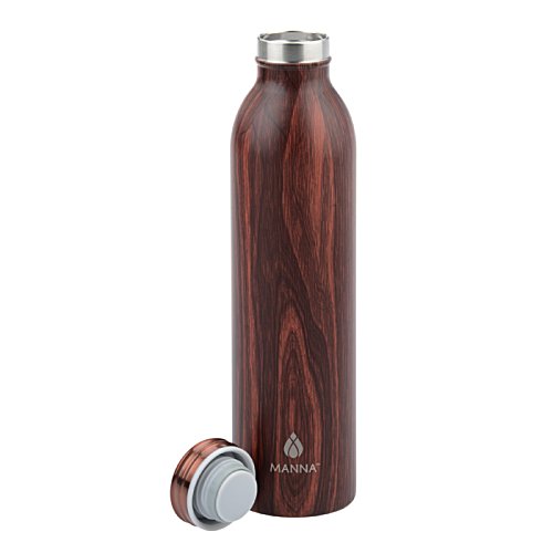 Additional Image 1 - a brown metal bottle with silver cap
