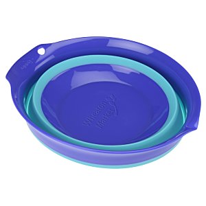 Additional Image 1 - a blue bowl with a blue rim