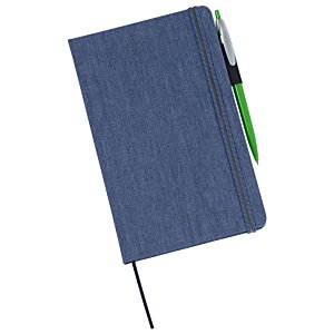 Additional Image 3 - a blue book with a green pen