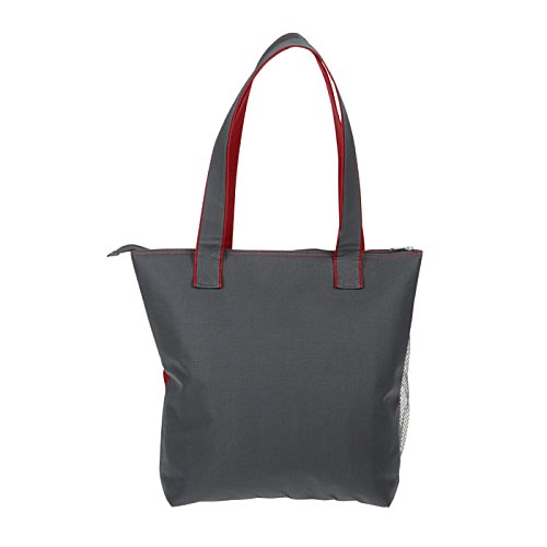 Additional Image 3 - a grey bag with red handles