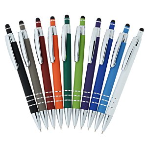 Dublin Soft Touch Stylus Metal Pen - 24 hr 153212-24HR : 4imprint.com