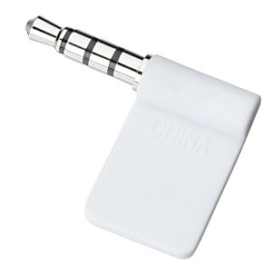 Additional Image 1 - a white object with silver metal connectors