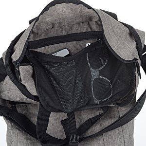 Additional Image 6 - a grey backpack with black straps