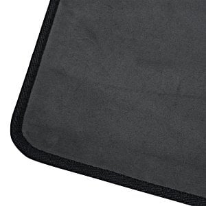 Additional Image 3 - a black mouse pad with a black edge