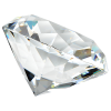 View Image 3 of 5 of Gemstone Crystal Paperweight - Clear