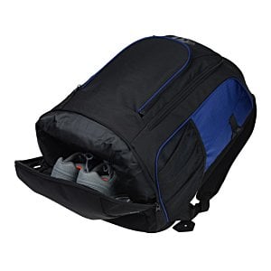 Additional Image 3 - a black and blue backpack