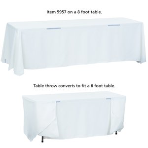 Additional Image 4 - a white table with a white tablecloth