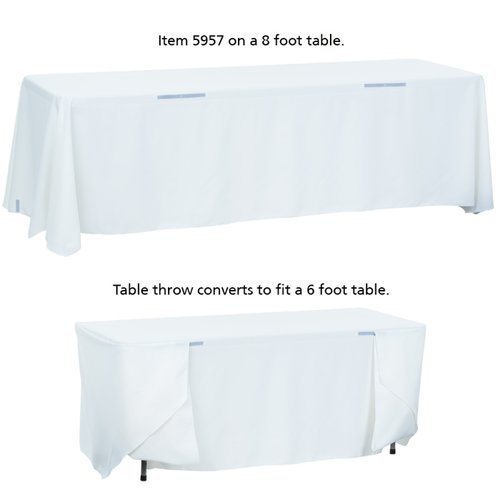 Additional Image 4 - a white table with a white tablecloth