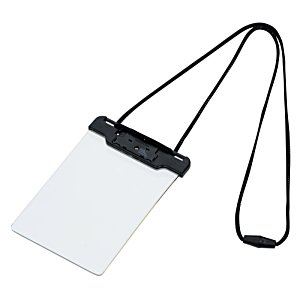 Additional Image 2 - a white badge with a black strap