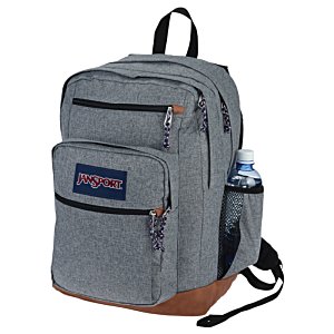 Additional Image 3 - a grey backpack with a bottle of water