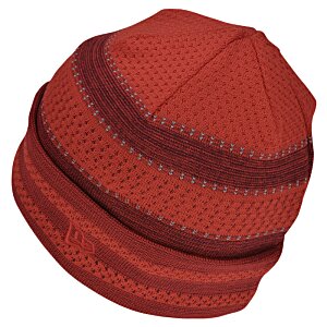 Additional Image 3 - a red knit hat with stripes