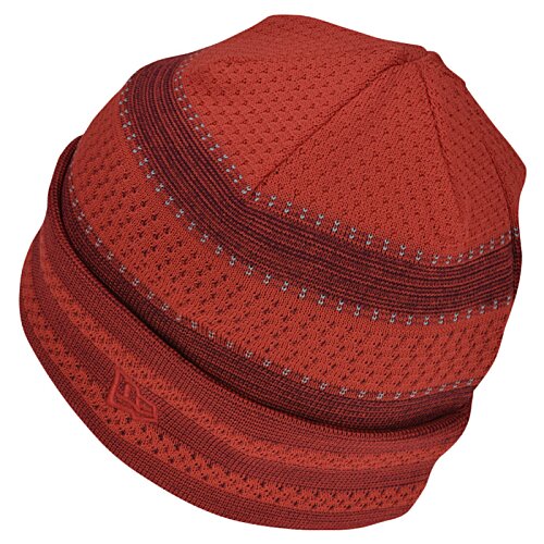 Additional Image 3 - a red knit hat with stripes