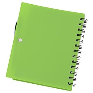 Additional Image 4 - a green notebook with a spiral bound