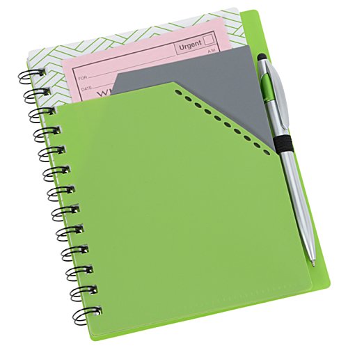 Additional Image 3 - a green notebook with a pen