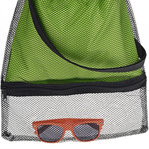 Additional Image 1 - a green bag with sunglasses in it