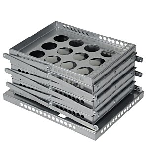Additional Image 2 - a stack of grey plastic trays