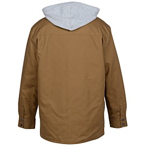 Additional Image 3 - a brown jacket with a white hood